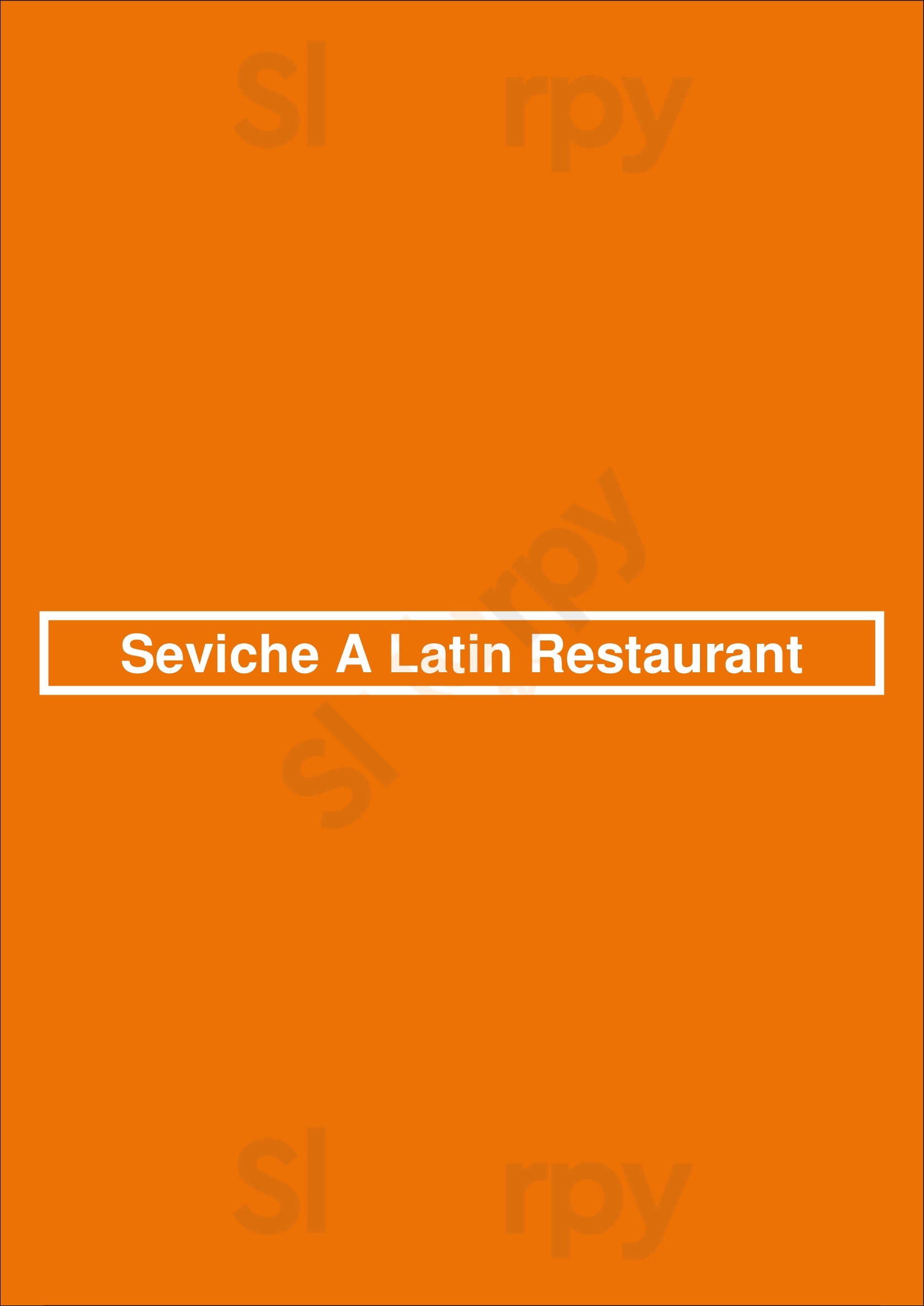 Seviche A Latin Restaurant Louisville Menu - 1