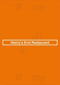 Henry's End Restaurant menu