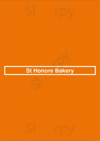 St Honore Bakery menu