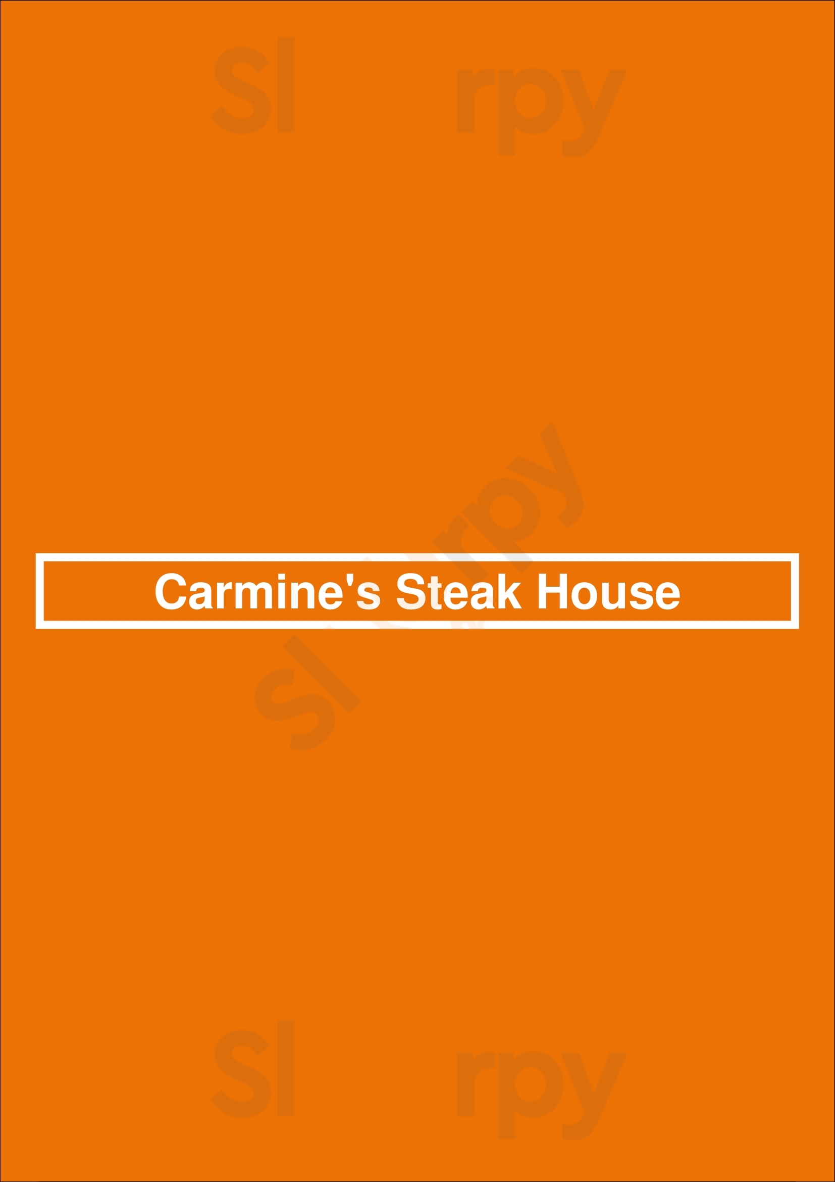 Carmine's Steak House Saint Louis Menu - 1