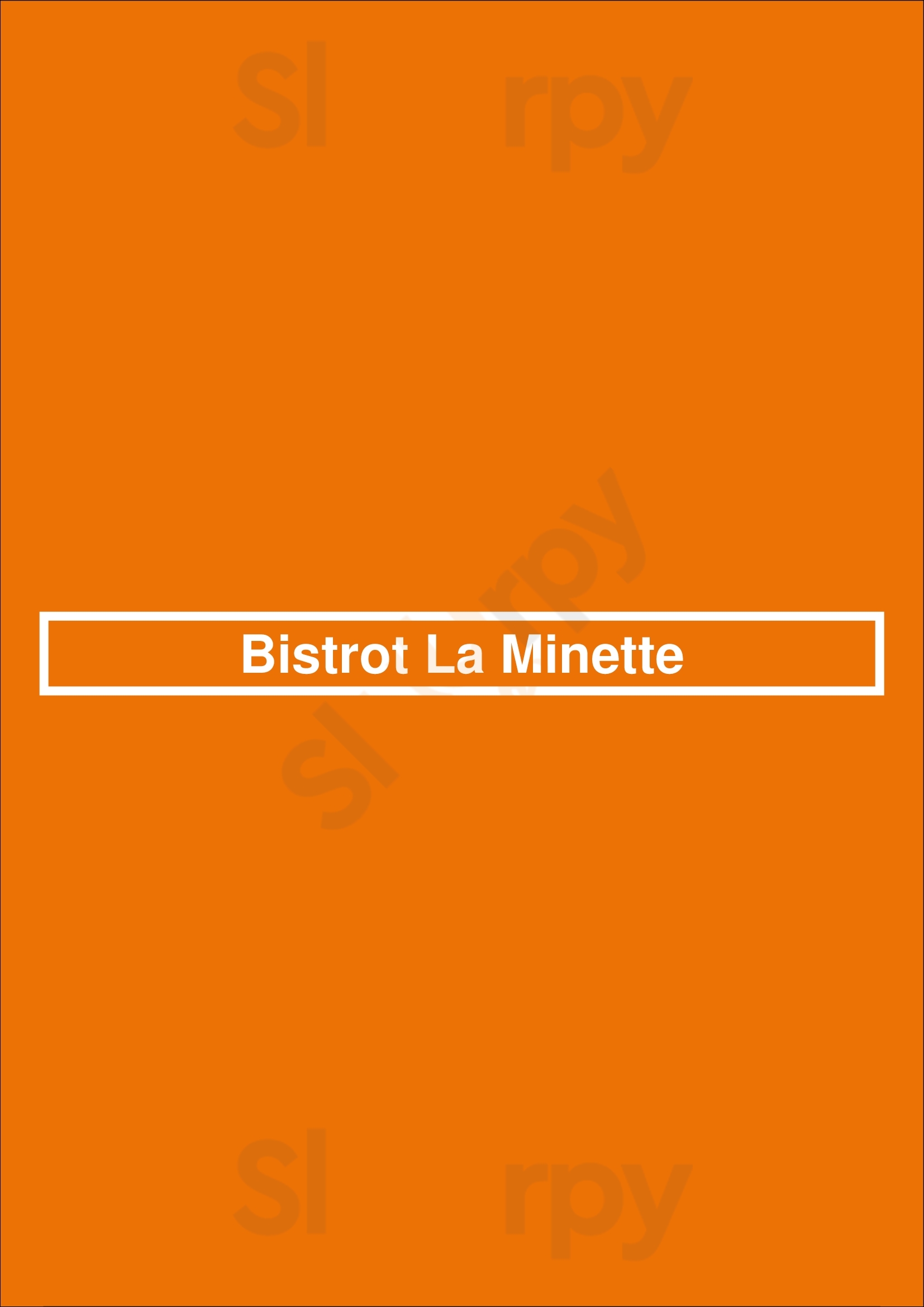 Bistrot La Minette Philadelphia Menu - 1