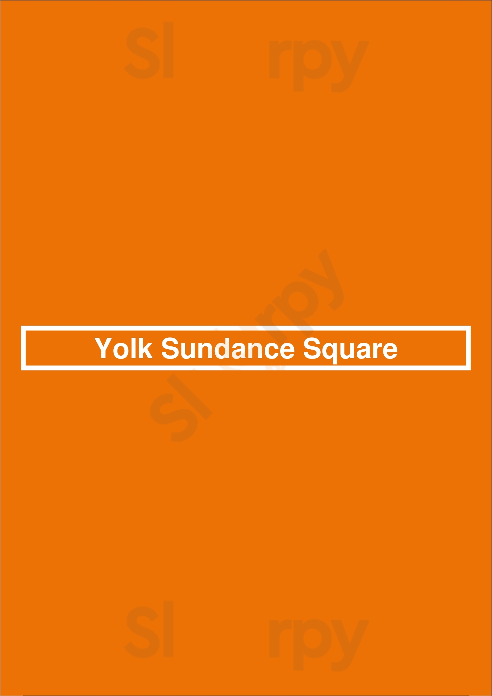 Yolk Sundance Square Fort Worth Menu - 1