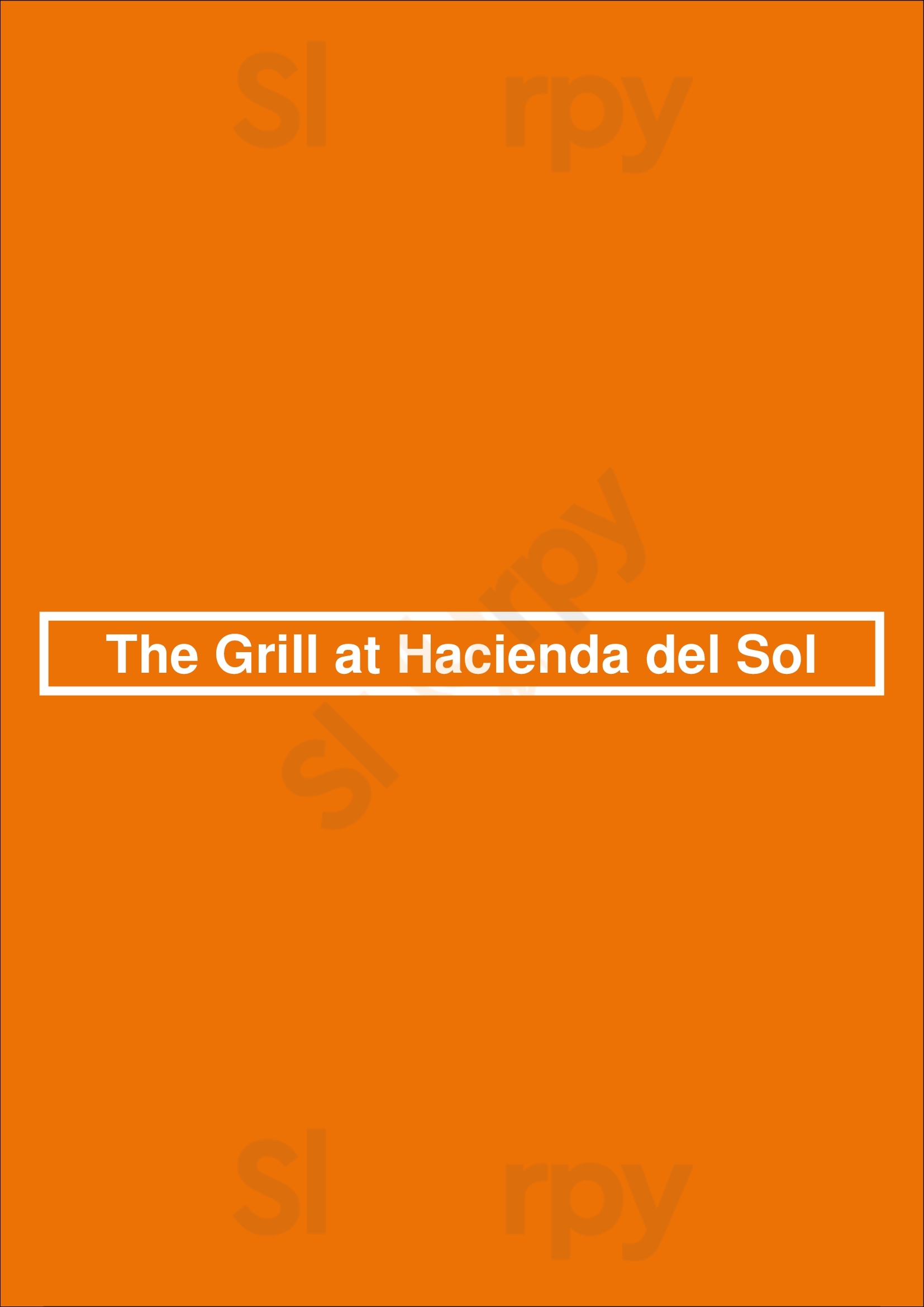The Grill At Hacienda Del Sol Tucson Menu - 1