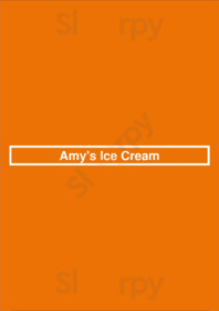 Amy's Ice Cream menu