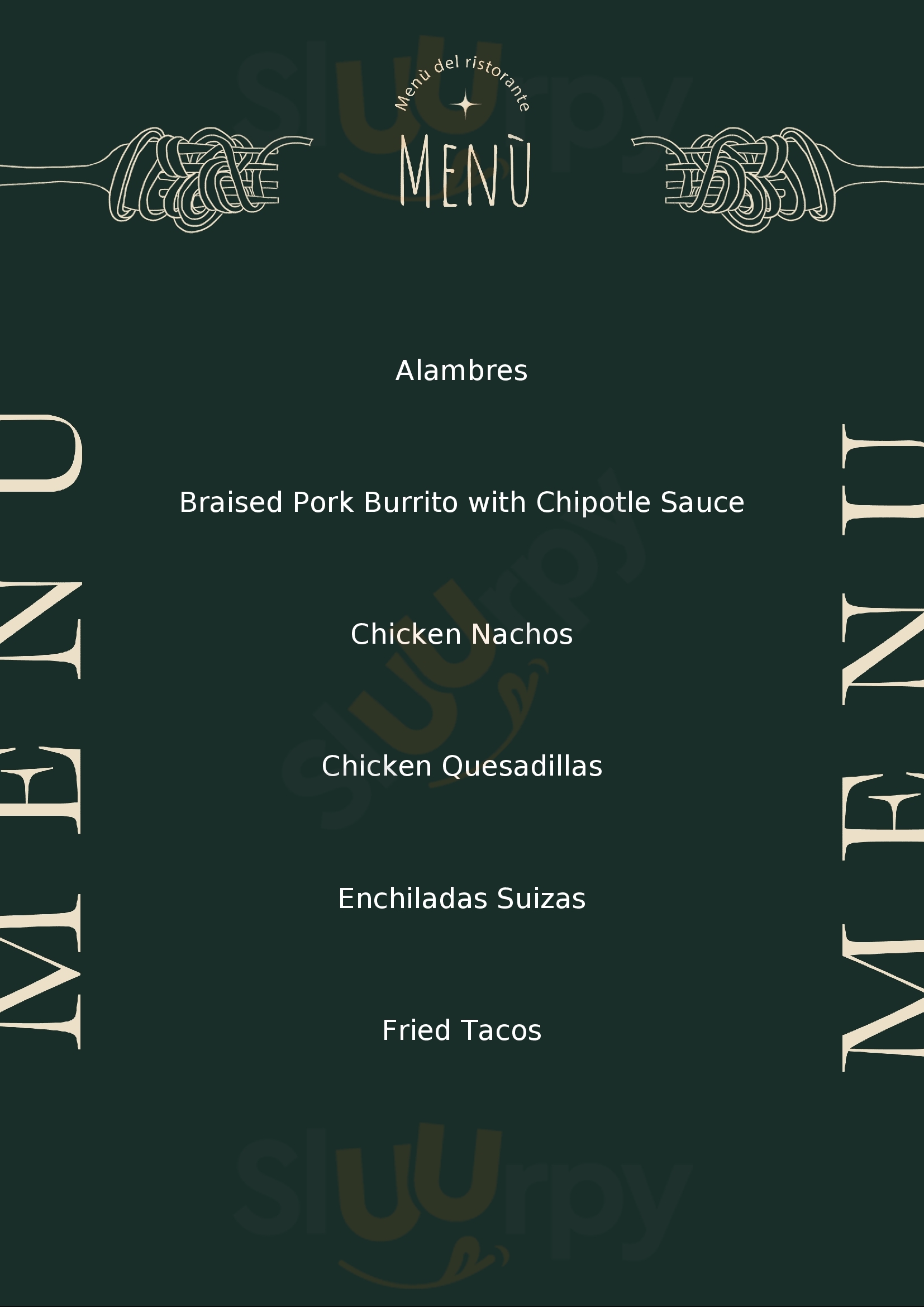 Menu Fuudies - Taqueria Tlaxcalli