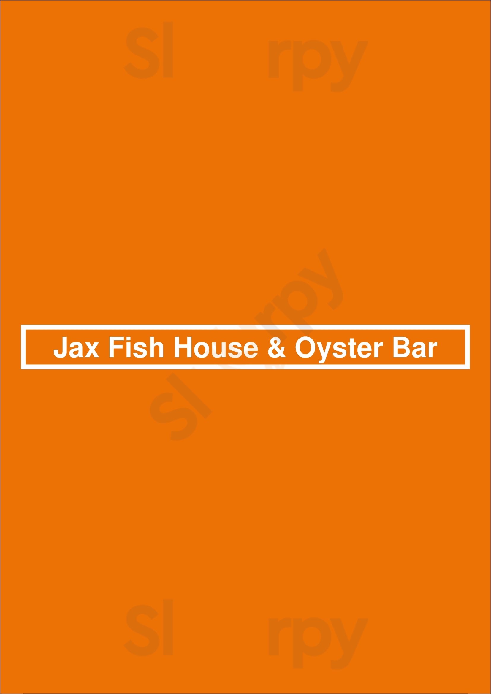 Jax Fish House & Oyster Bar Denver Menu - 1
