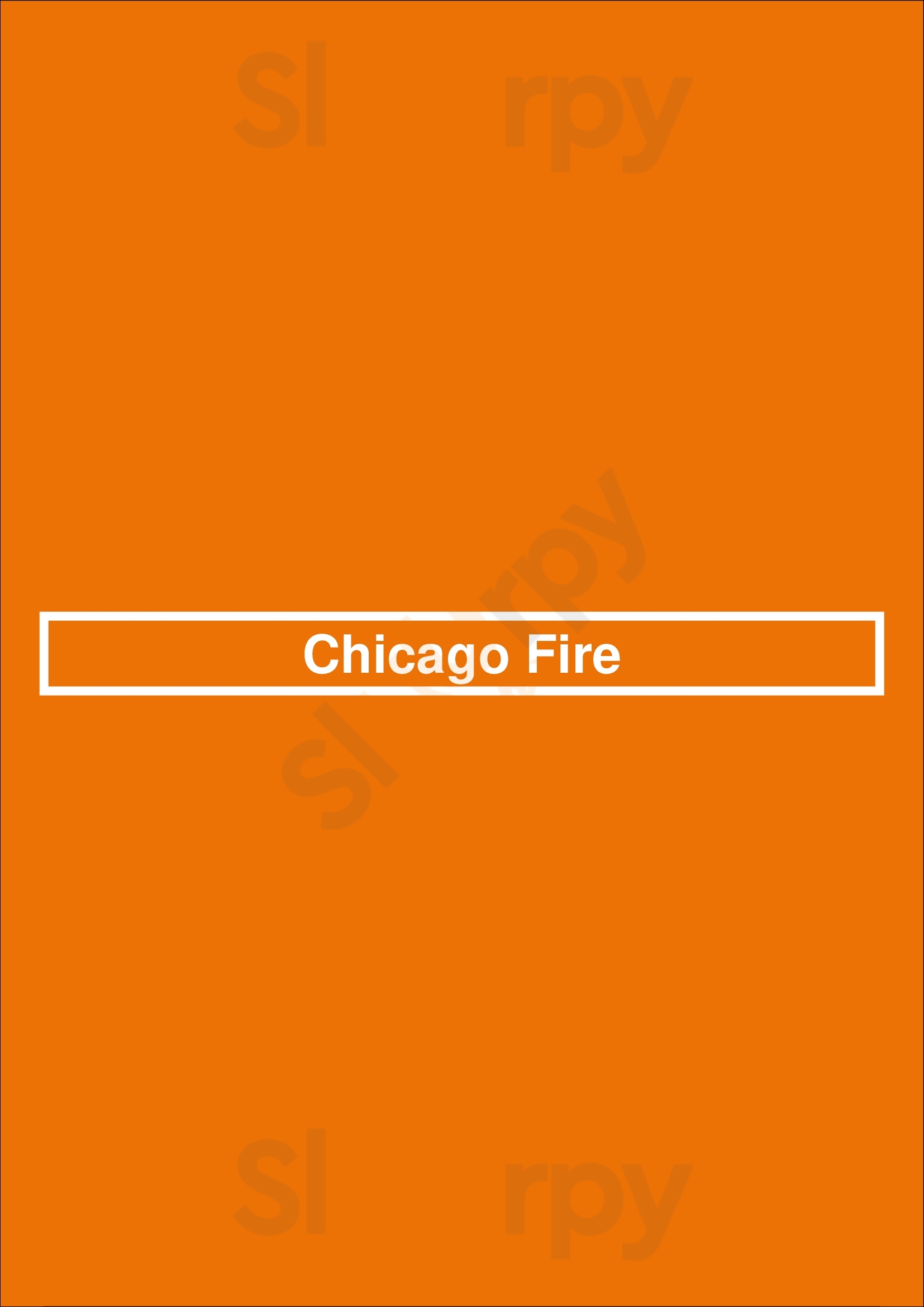 Chicago Fire Sacramento Menu - 1