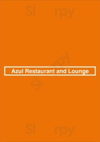 Azul Restaurant And Lounge menu