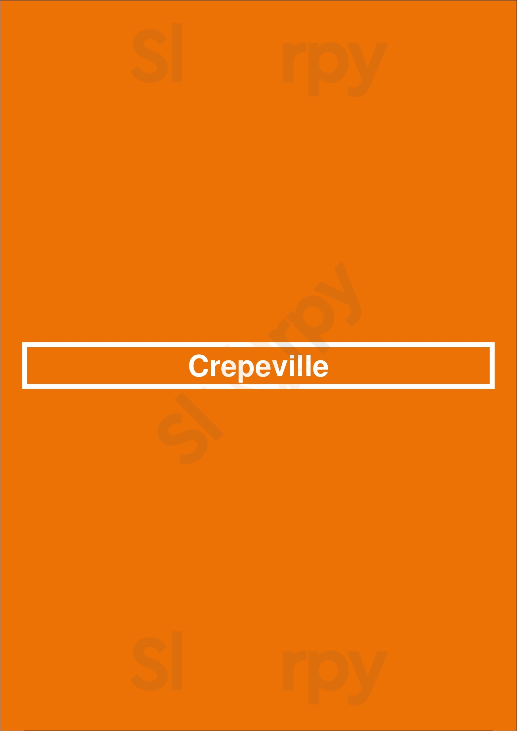 Crepeville Sacramento Menu - 1