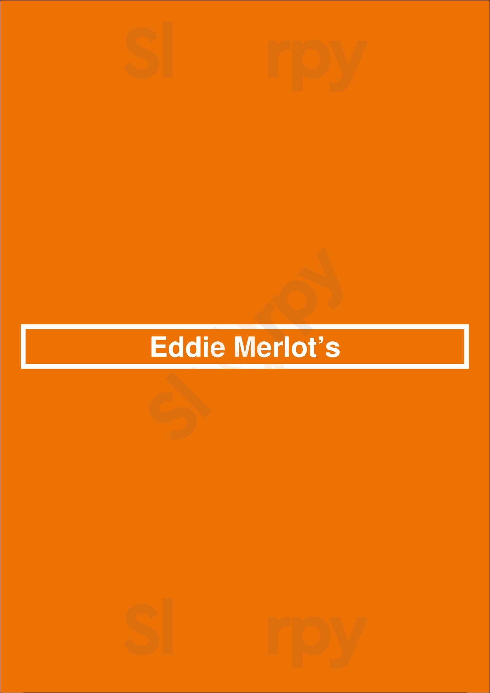 Eddie Merlot's Cincinnati Menu - 1