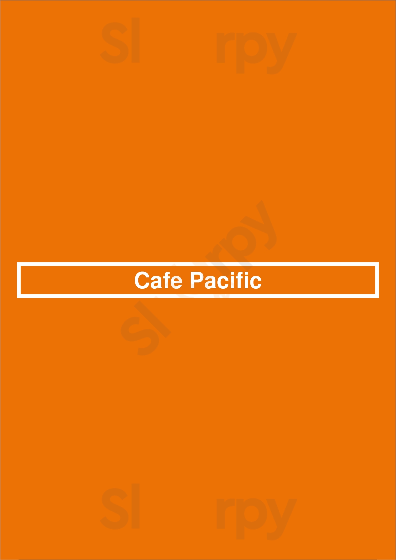 Cafe Pacific Dallas Menu - 1