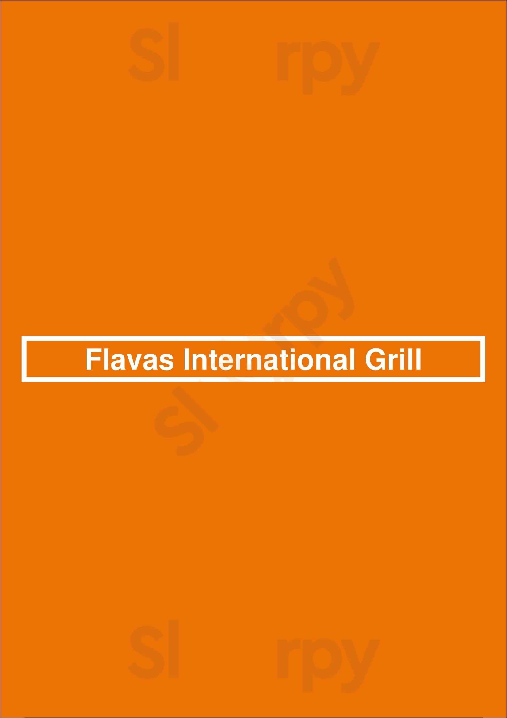 Main Menu - Flavas International Grill
