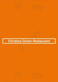 Christos Greek Restaurant menu