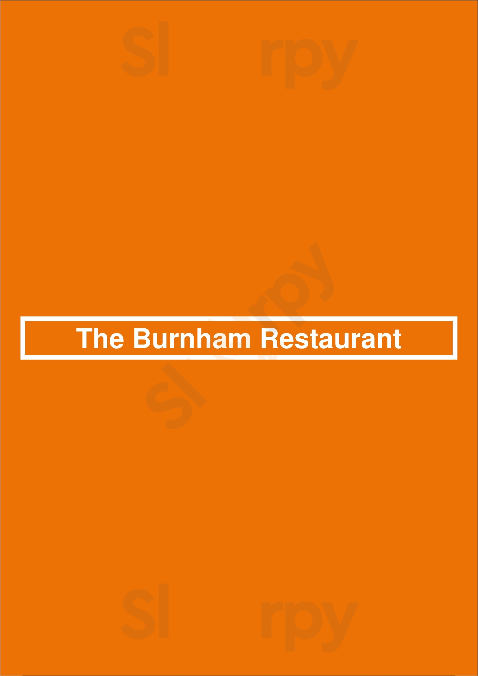 The Burnham Restaurant Cleveland Menu - 1