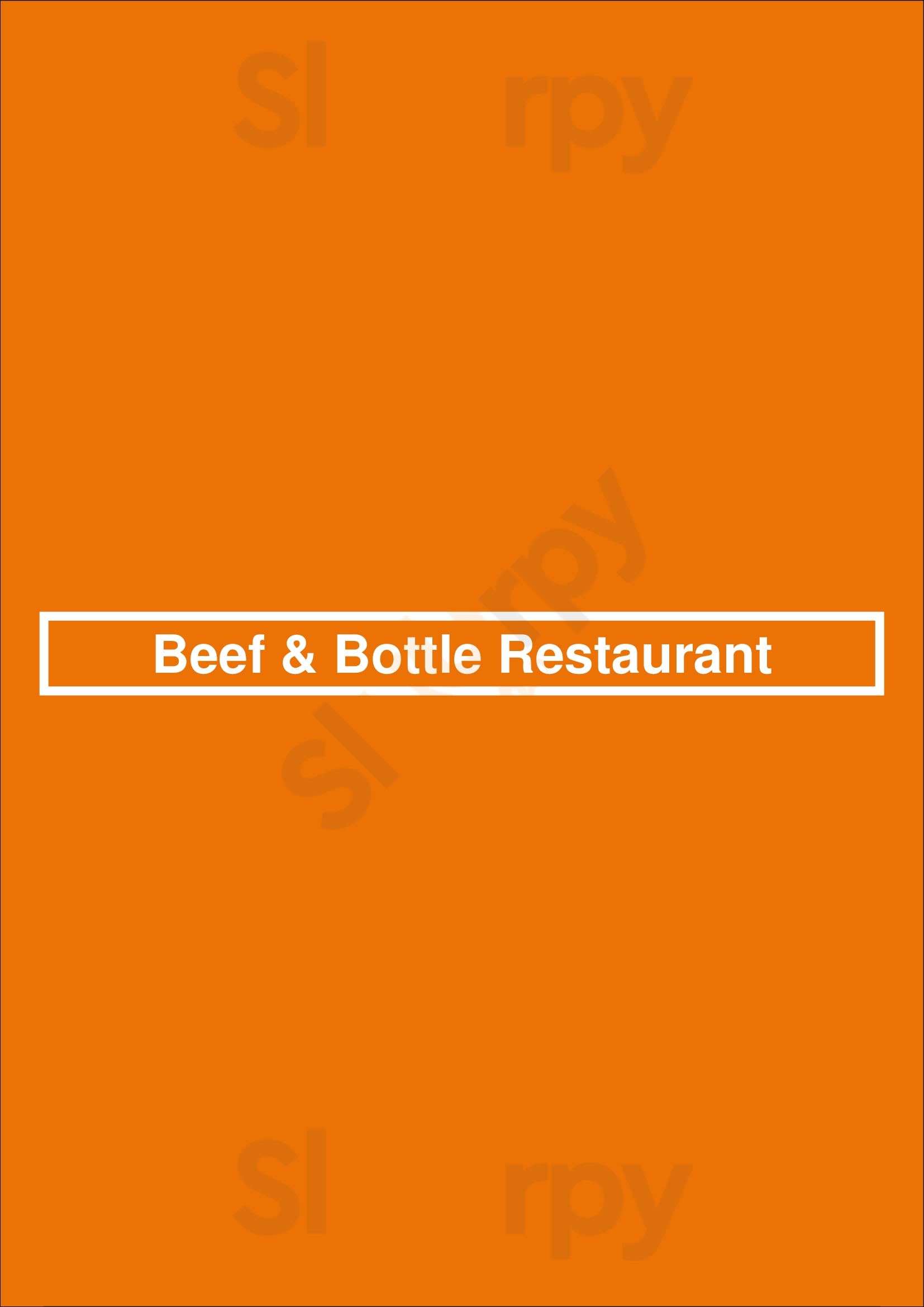 Beef & Bottle Restaurant Charlotte Menu - 1