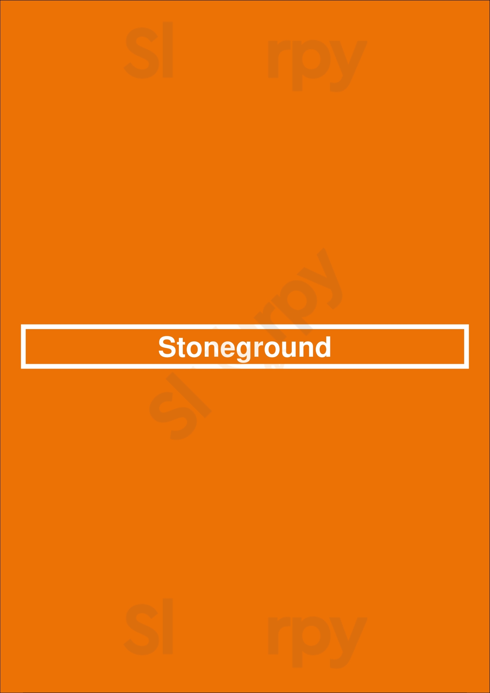 Stoneground Italian Salt Lake City Menu - 1