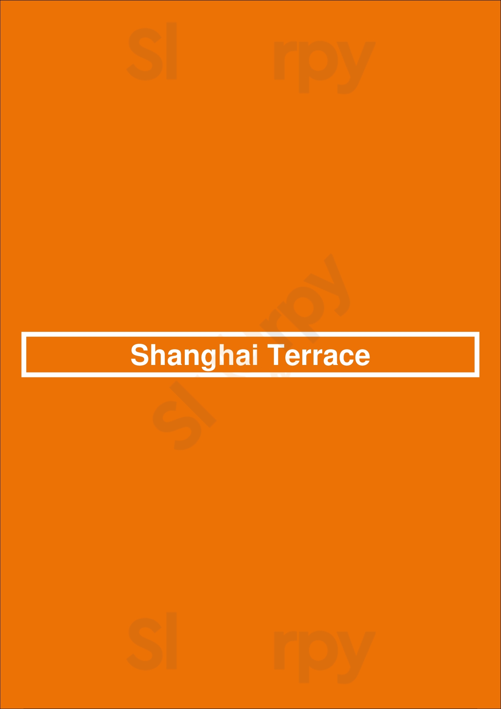 Shanghai Terrace Chicago Menu - 1
