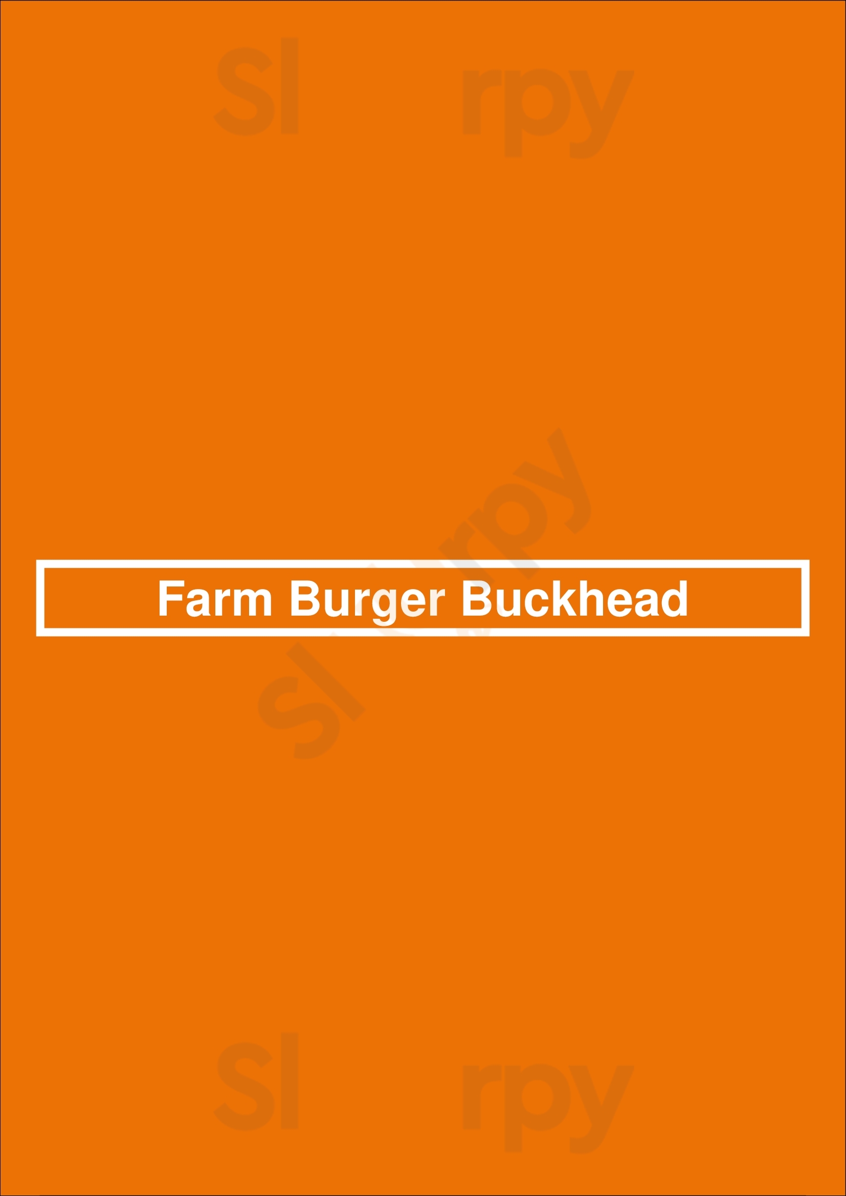 Farm Burger Buckhead Atlanta Menu - 1
