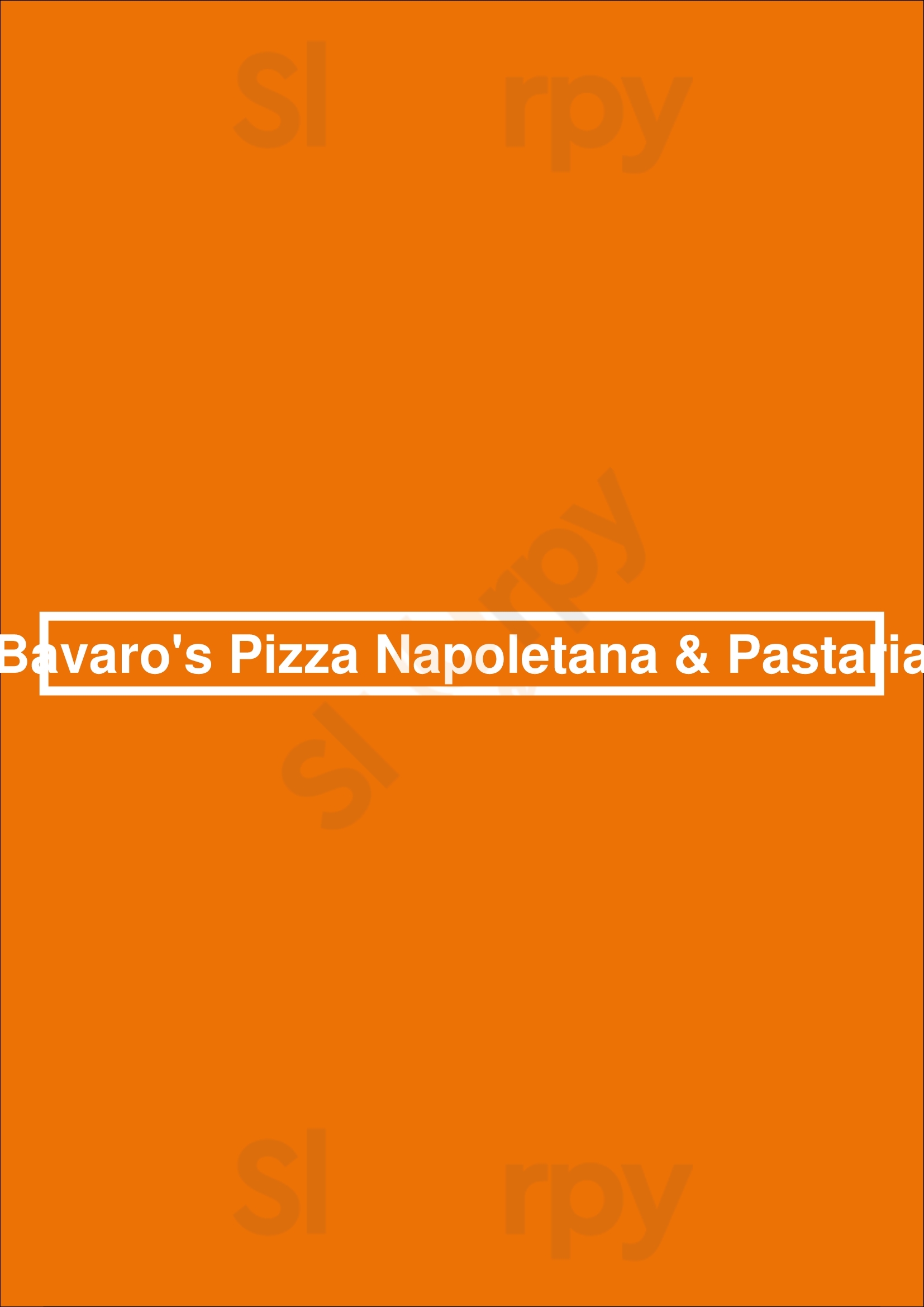 Bavaro's Pizza Napoletana & Pastaria Tampa Menu - 1