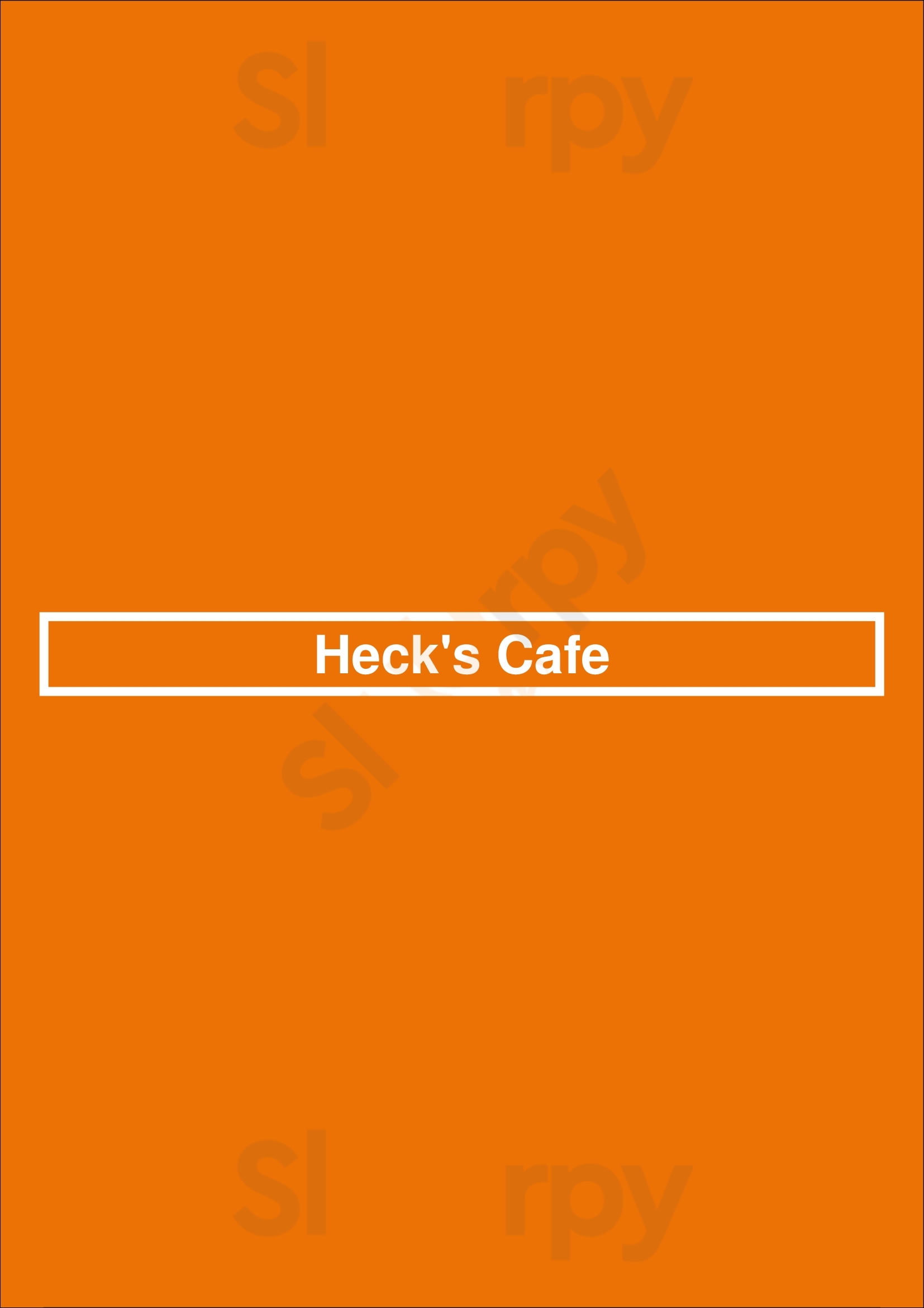 Heck's Cafe Cleveland Menu - 1