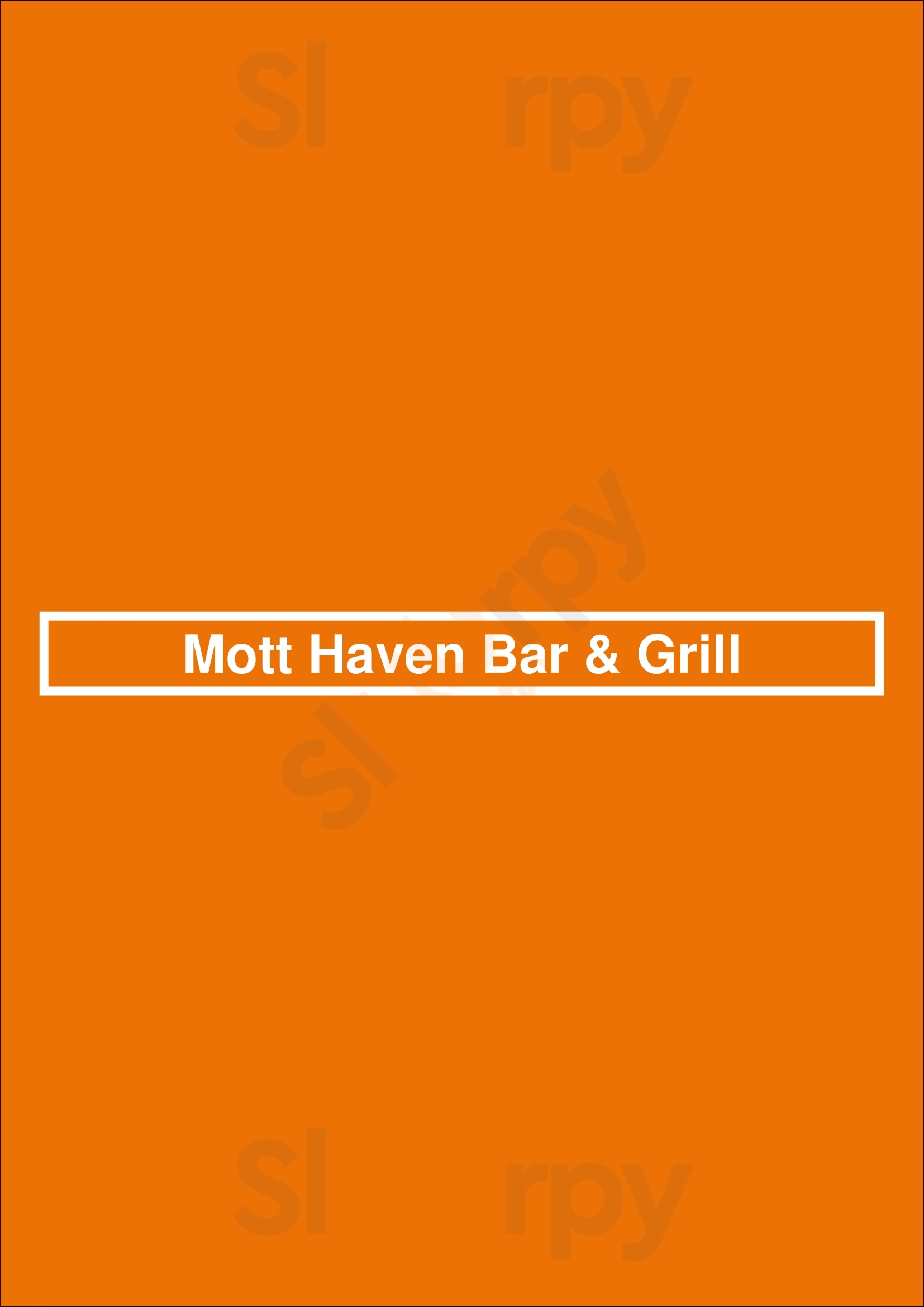 Mott Haven Bar & Grill Bronx Menu - 1