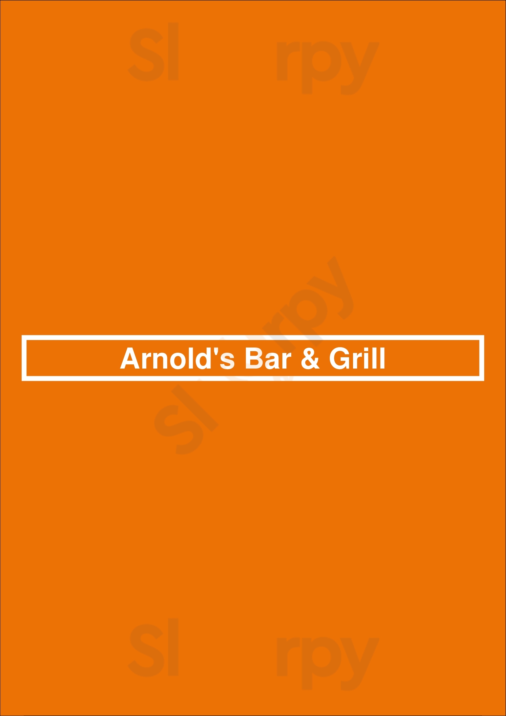 Arnold's Bar & Grill Cincinnati Menu - 1