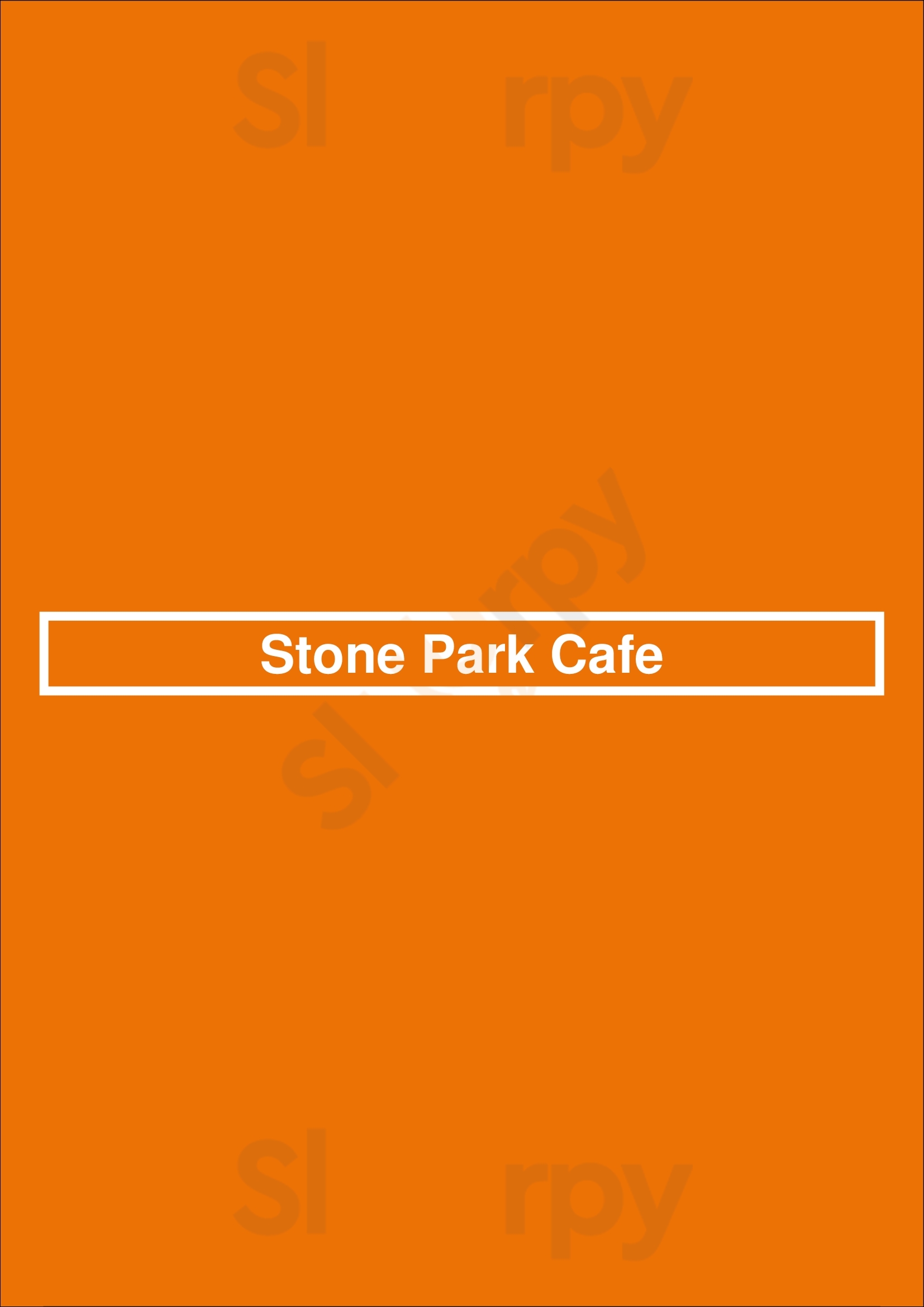 Stone Park Cafe Brooklyn Menu - 1