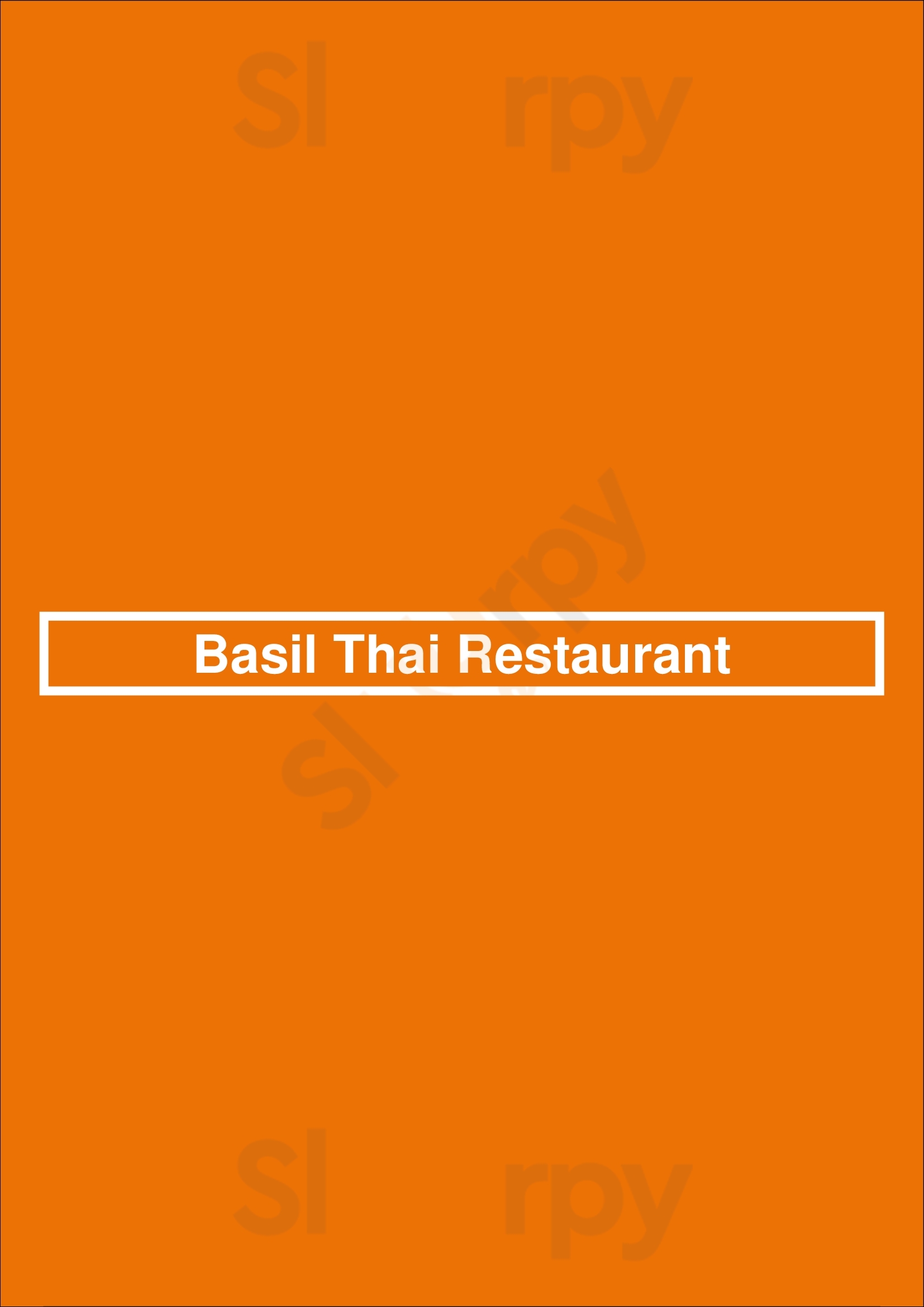 Basil Thai Restaurant Charlotte Menu - 1
