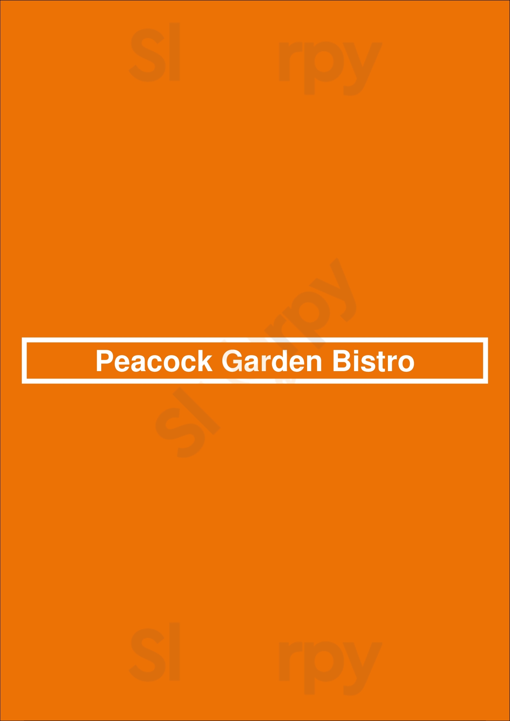 Peacock Garden Miami Menu - 1