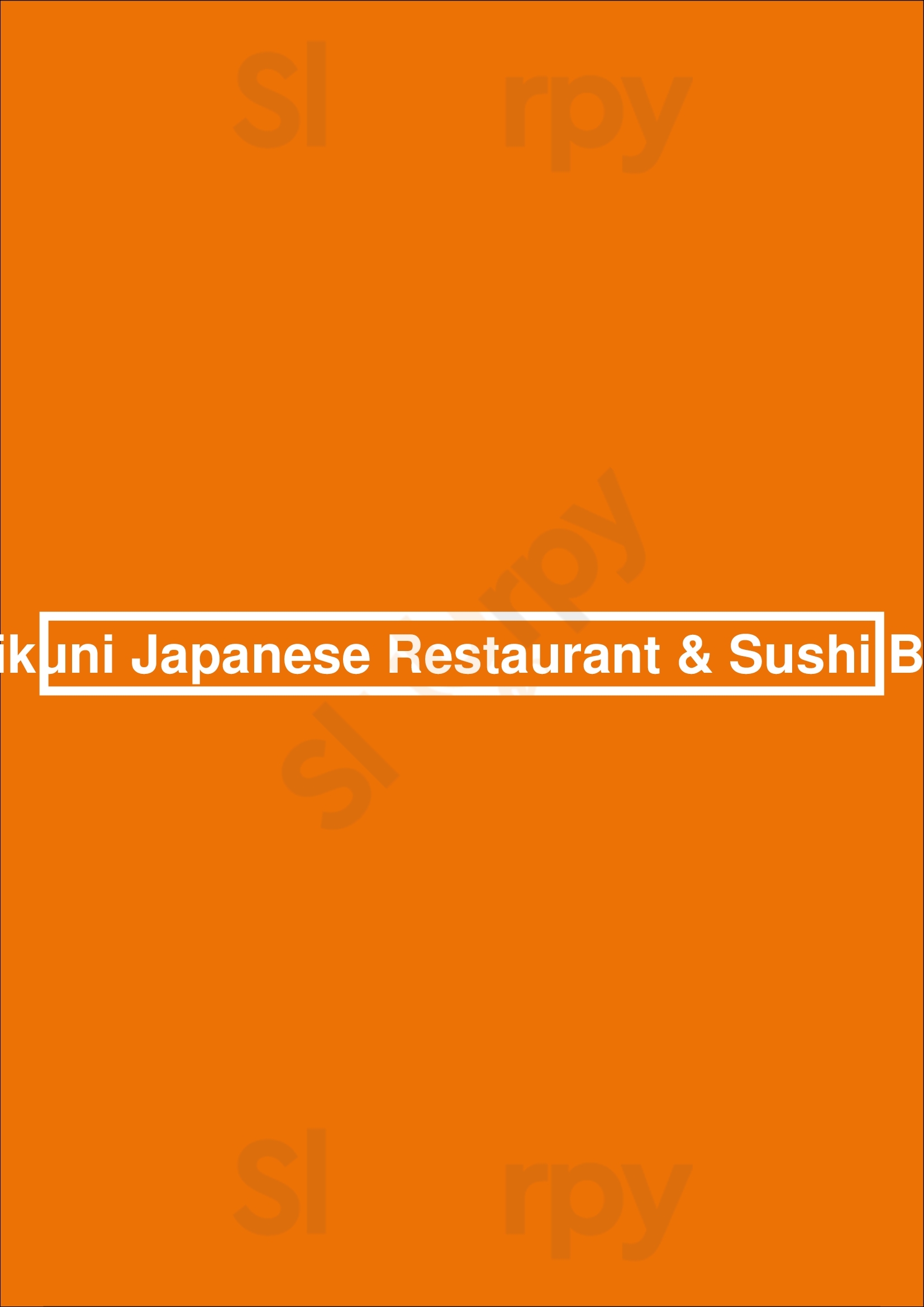 Mikuni Japanese Restaurant & Sushi Bar Sacramento Menu - 1