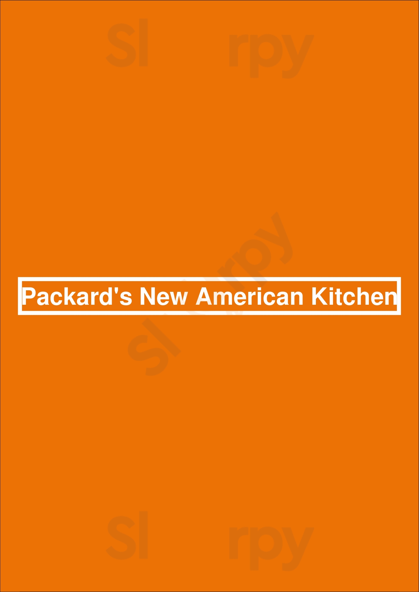 Packard's New American Kitchen Oklahoma City Menu - 1