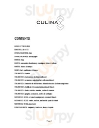 Culina menu