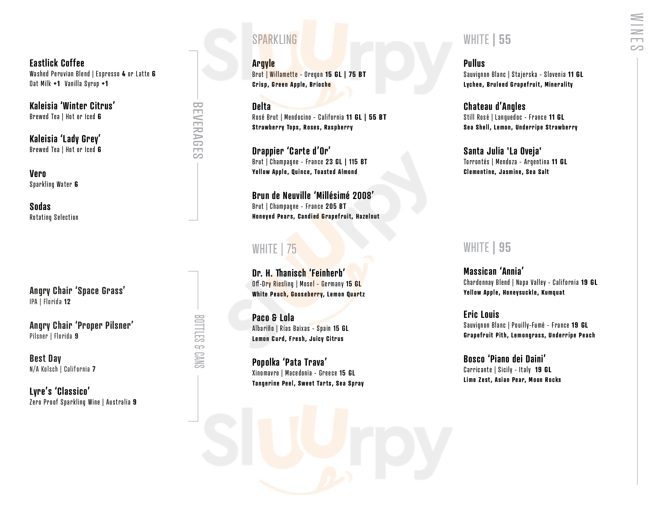 Rooster & The Till Tampa Menu - 1
