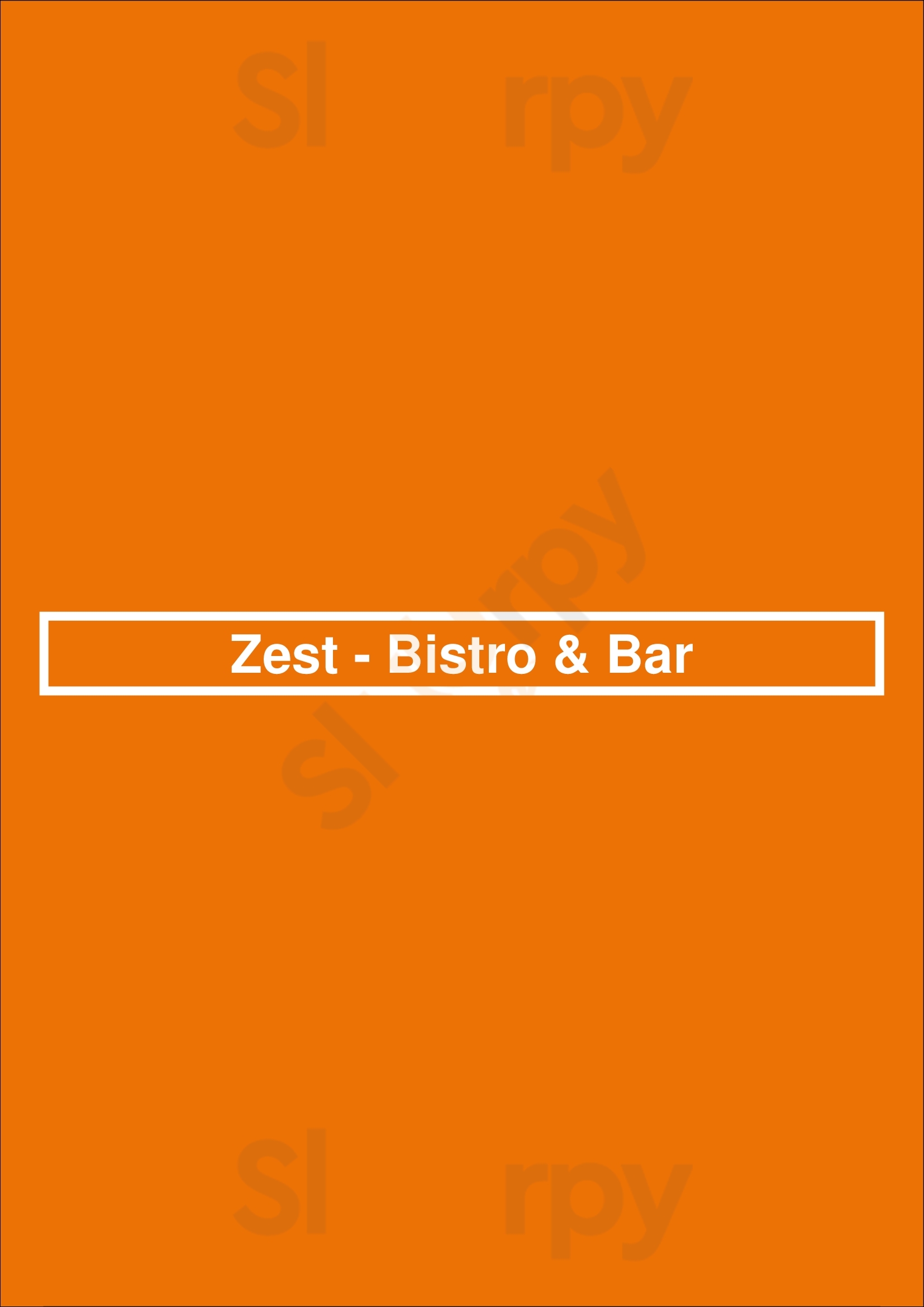 Zest - Bistro & Bar Las Vegas Menu - 1