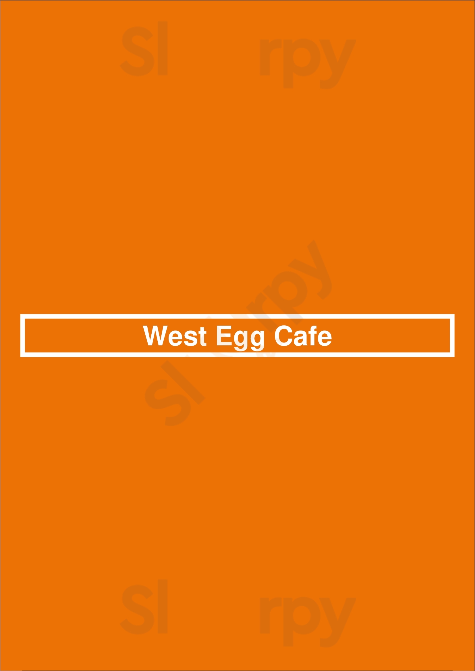 West Egg Cafe Atlanta Menu - 1