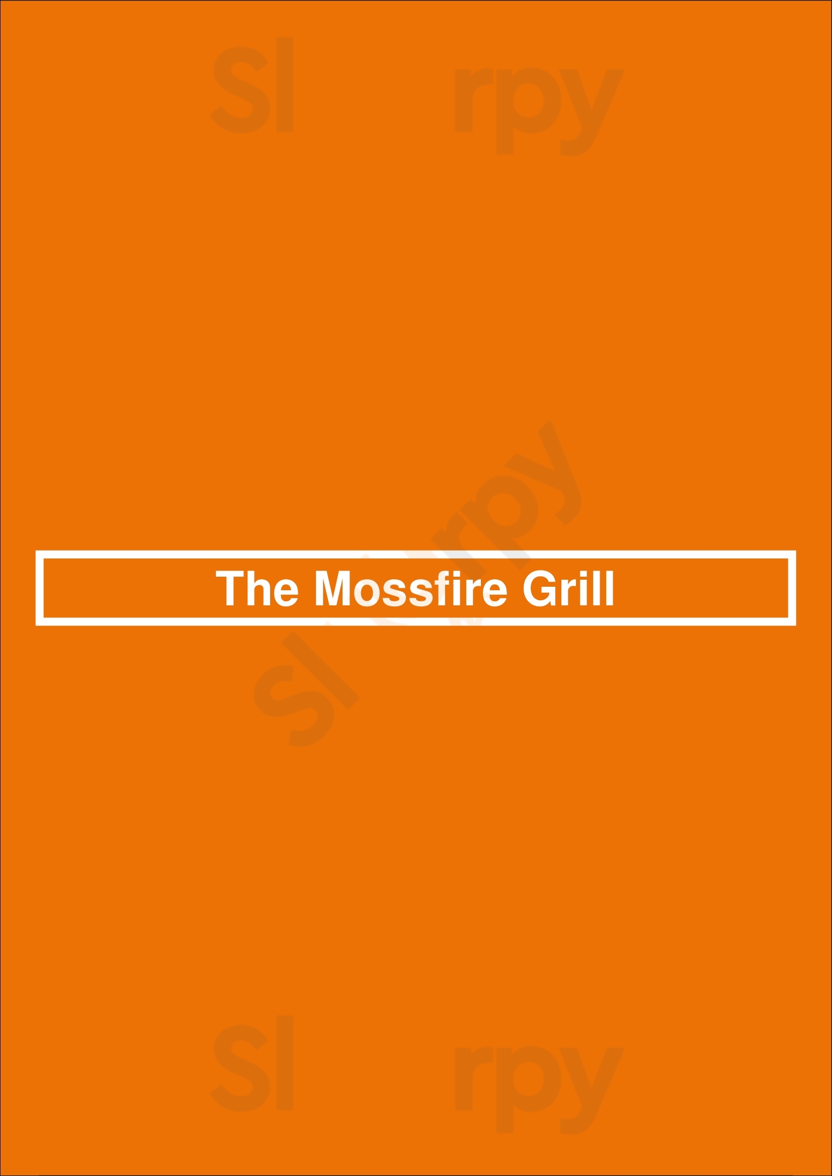The Mossfire Grill Jacksonville Menu - 1