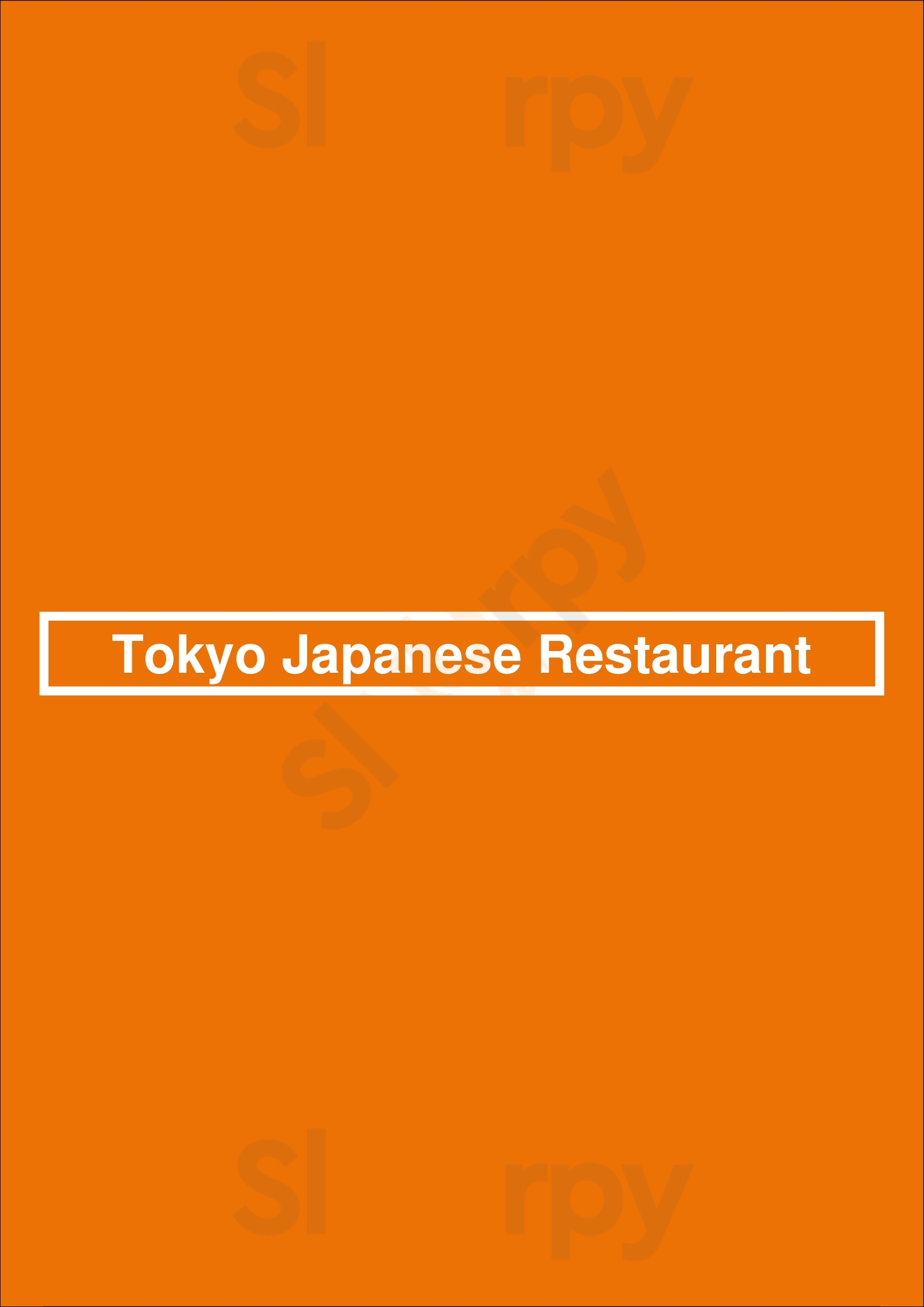 Tokyo Japanese Restaurant Oklahoma City Menu - 1