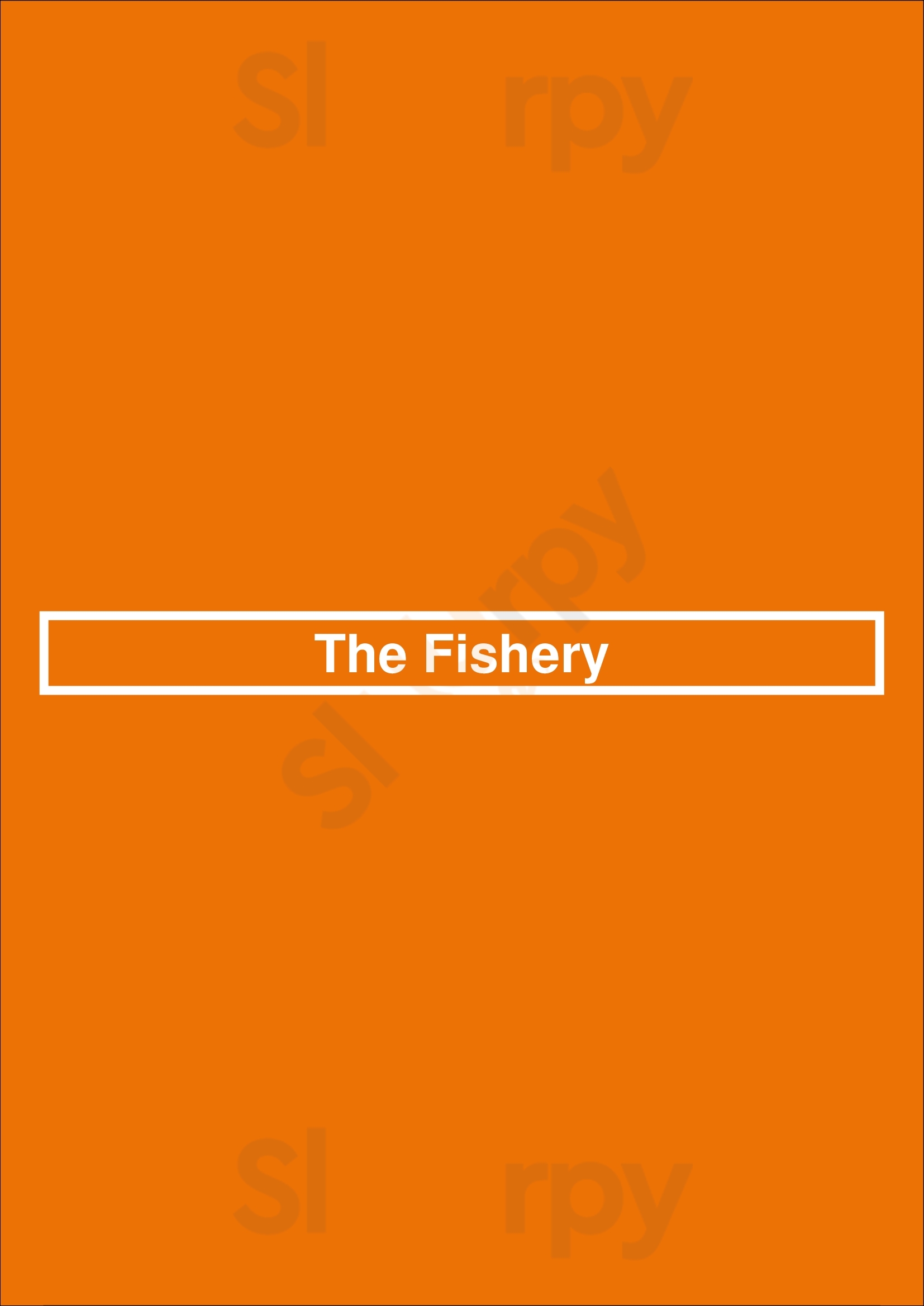 The Fishery San Diego Menu - 1