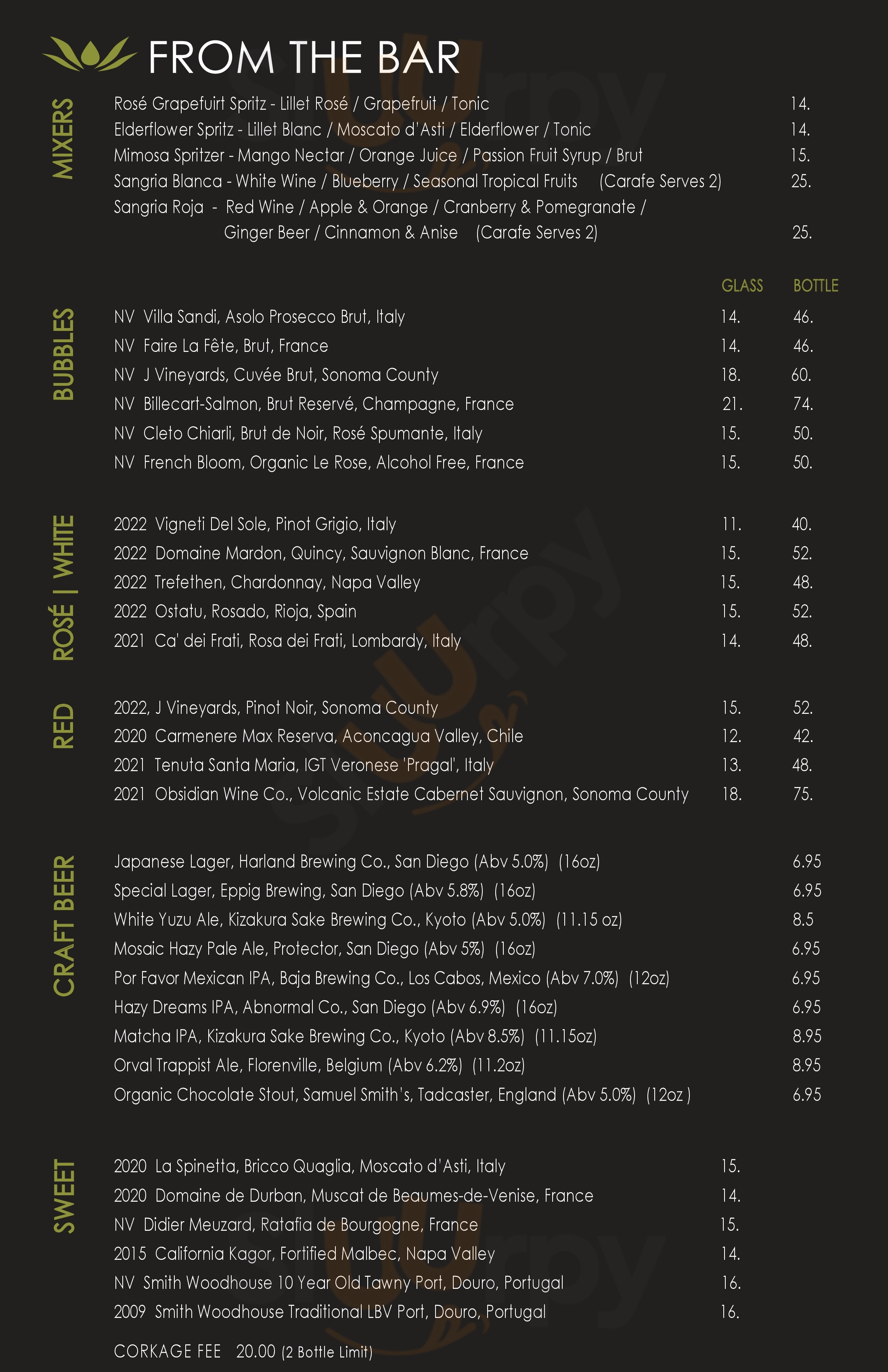 Main Menu - Extraordinary Desserts