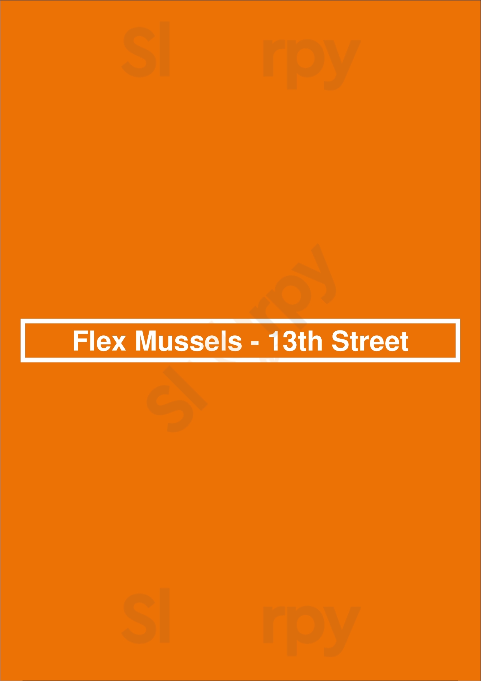 Flex Mussels New York City Menu - 1