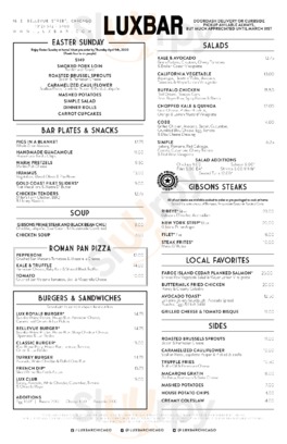 Luxbar menu