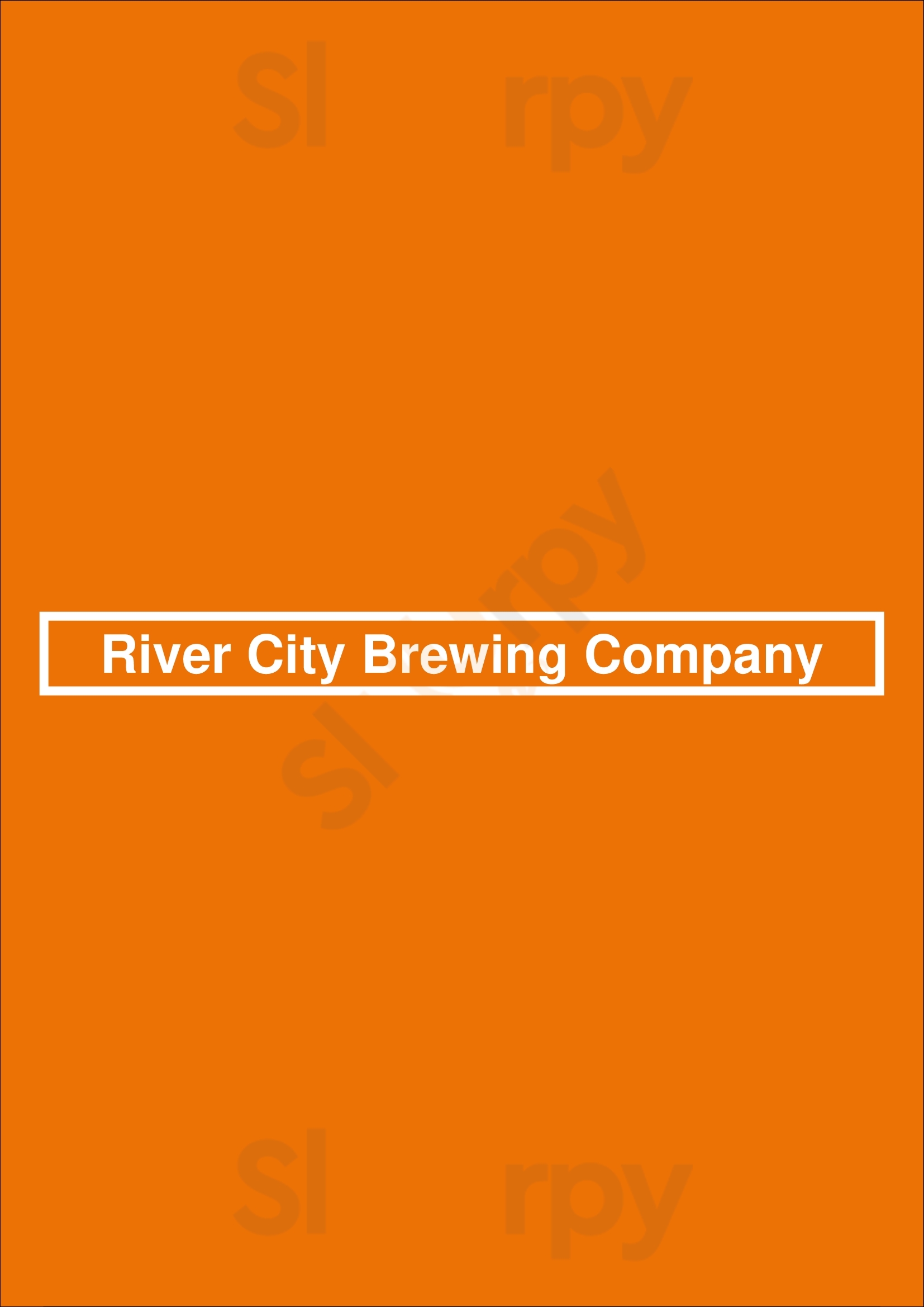 River City Brewing Company Jacksonville Menu - 1