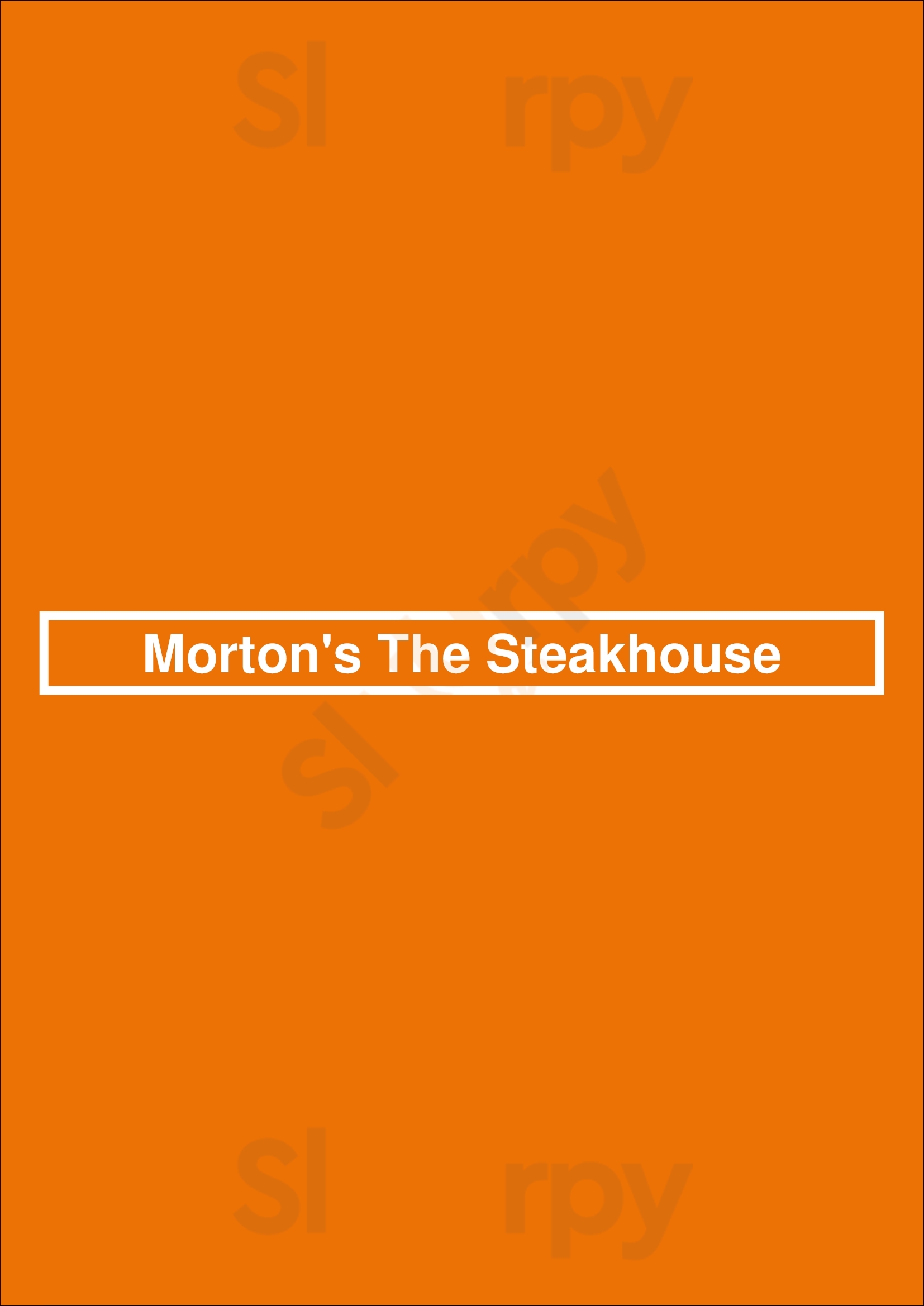 Morton's The Steakhouse Cincinnati Menu - 1