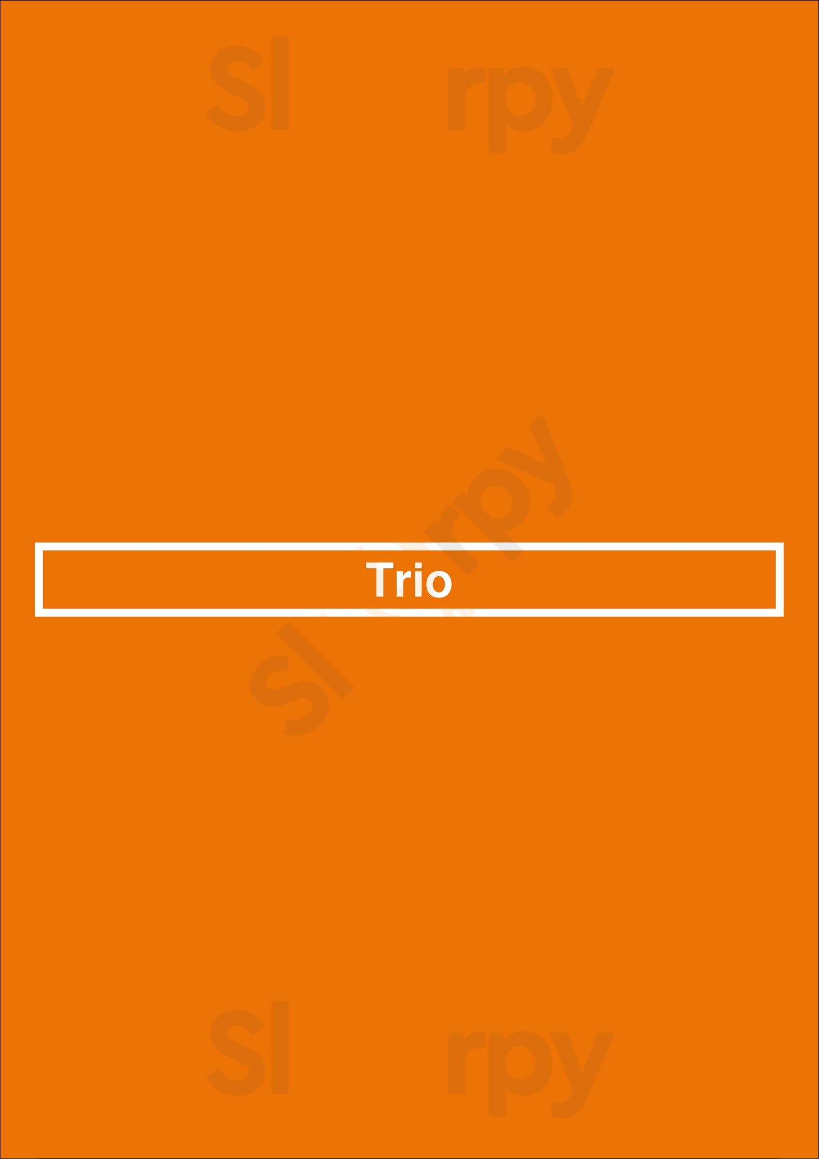 Trio Charlotte Menu - 1