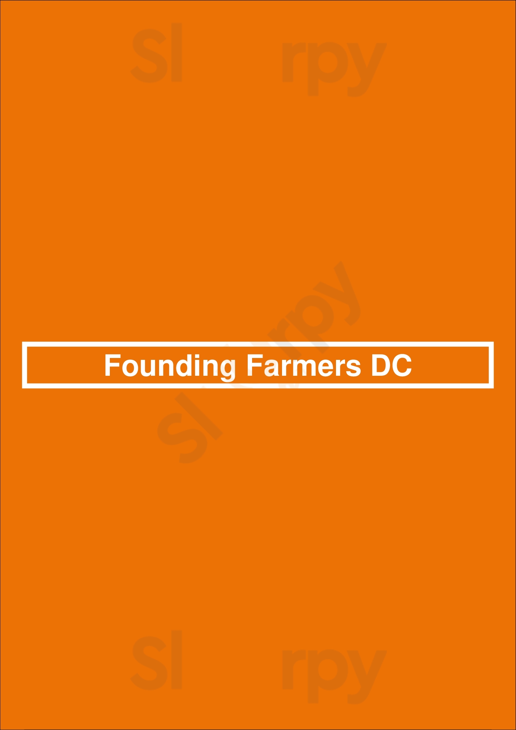 Founding Farmers Dc Washington DC Menu - 1