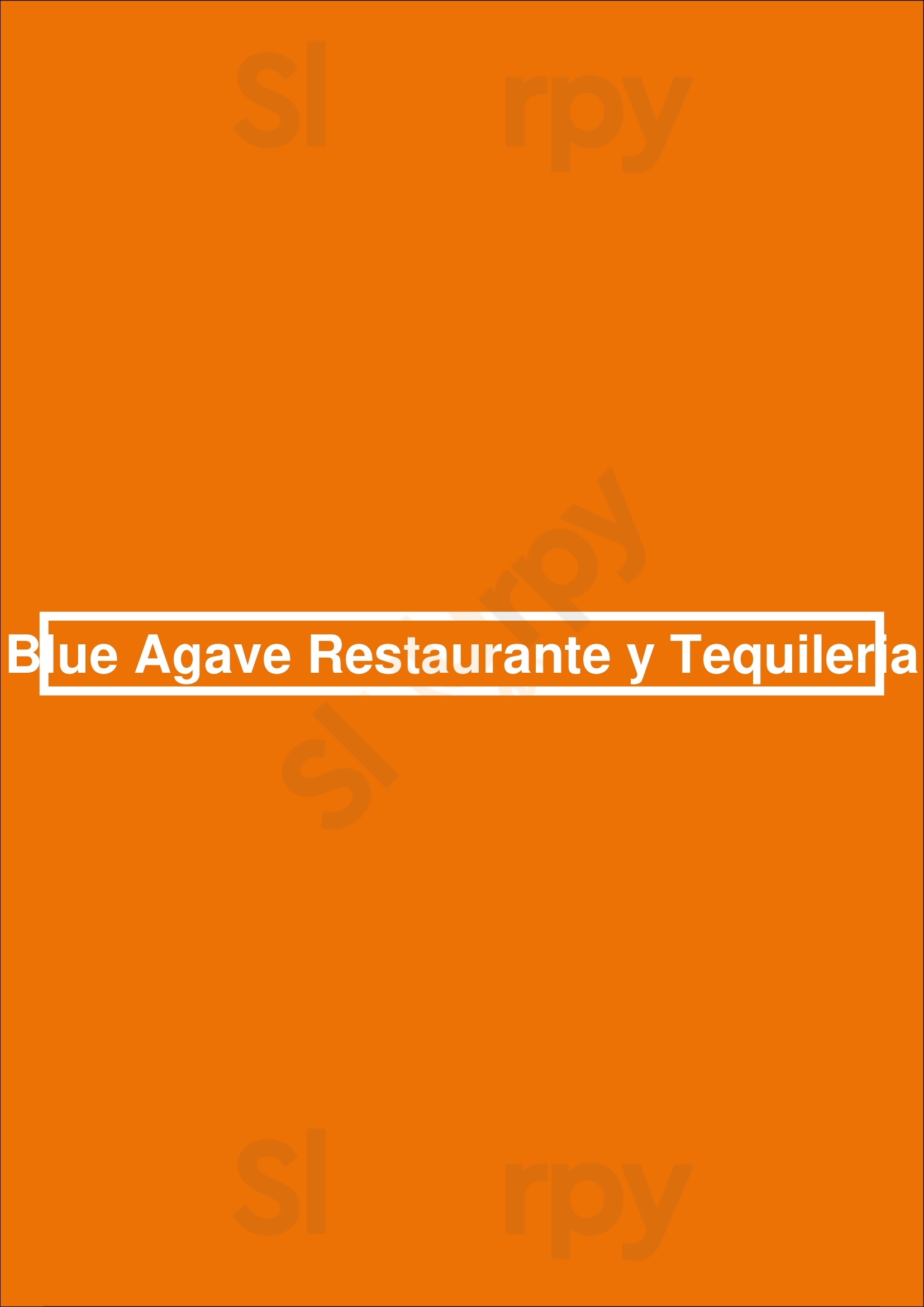 Blue Agave Restaurante Y Tequileria Baltimore Menu - 1