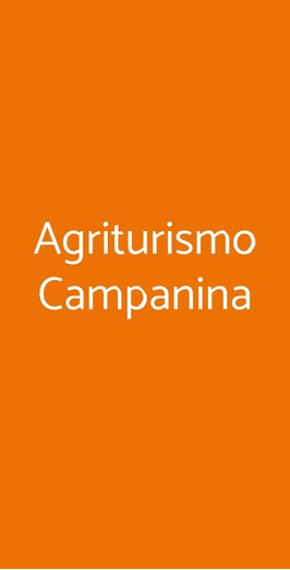 Agriturismo Campanina, Guiglia