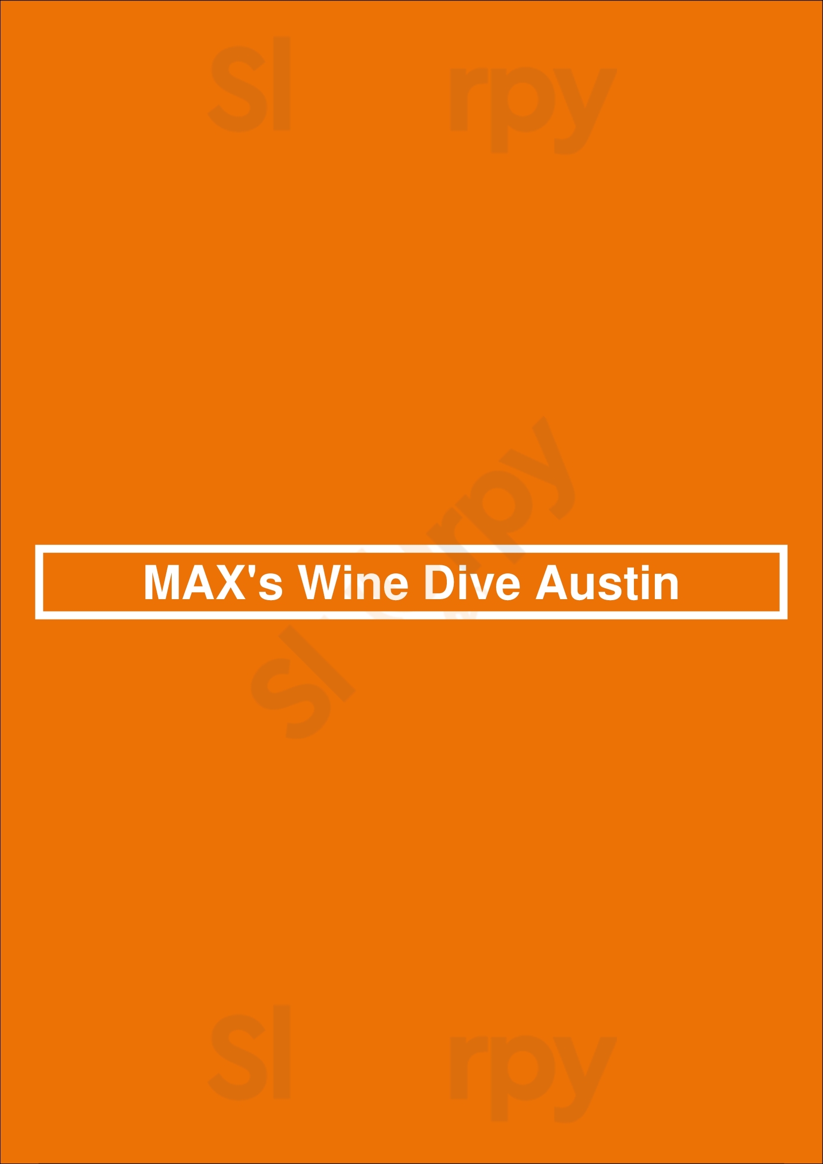 Max's Wine Dive Austin Austin Menu - 1
