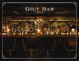 Gilt Bar menu
