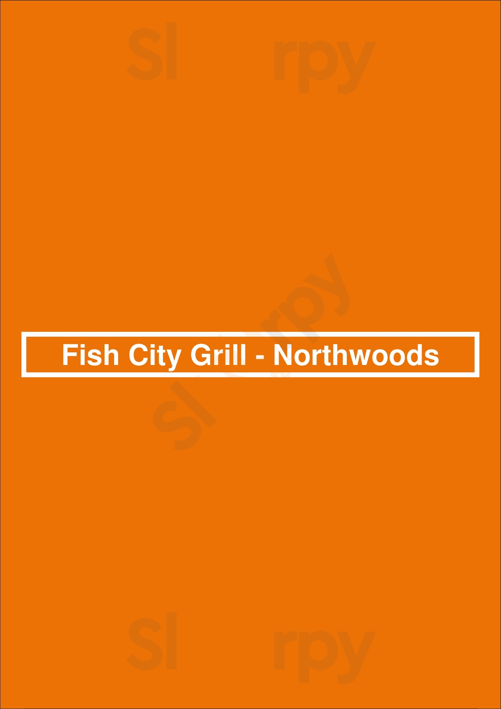 Fish City Grill - Northwoods San Antonio Menu - 1